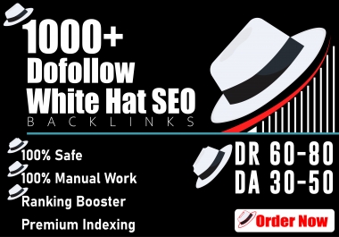 1000 Contextual dofollow White Hat SEO Backlinks