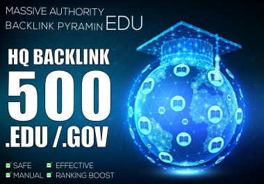 500 edu Real ranking boost in google with backlinks pyramid