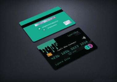 I will design credit card style business card design
