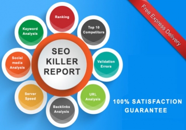 I will create professional SEO analysis report