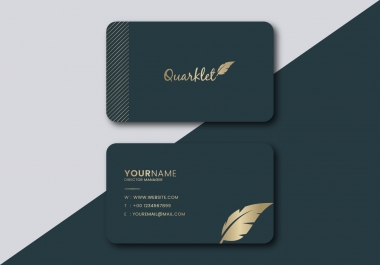 I will do minimalist business card design for you