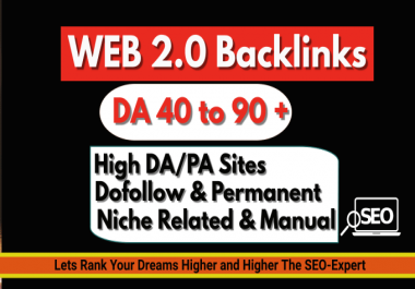 I will build high authority super web 2 0 backlinks