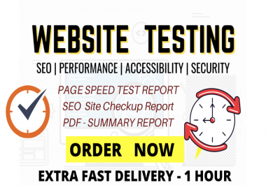 website seo audit report and speed test