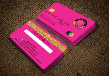 I will do credit card style business card design