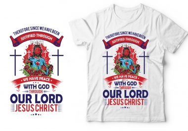 I will create custom Christian tshirt designs