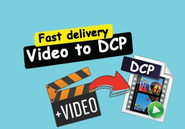 I will convert any video to dcp,  multi channel sound formats for cinema 2k,  4k,  imax
