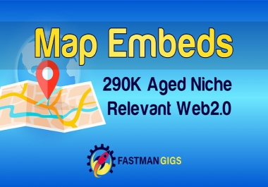 I will embed map using iframes 230 embeds,  schema is extra