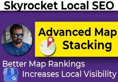 I will strengthen local SEO advanced map stacking Authority Domain Ranking 81 Max 5 keywords