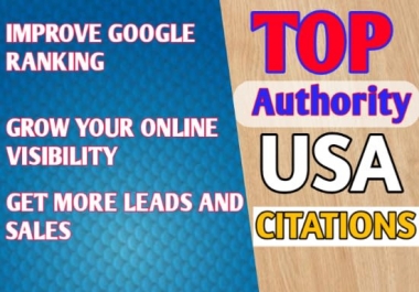 I will do 350 top USA local citations and directory submission