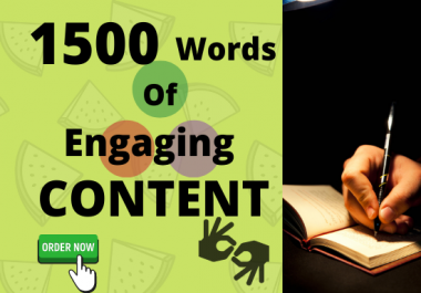 Will Write Original 1500 Words SEO Article for Your Website or Blog