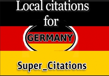 I will create 200 germany local citations