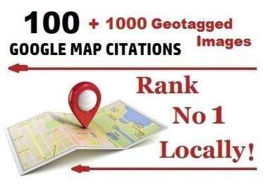 I will map citations with geotagged images no1 local SEO rank