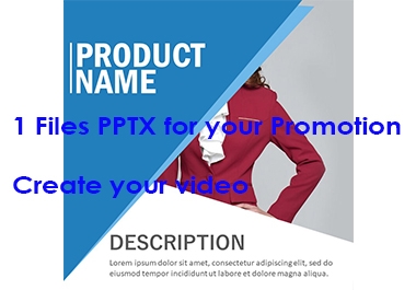 New Files PPTX for create Videos Promotions