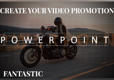 Do you want to do your own promotional video Quick and easy with PowerPoint.