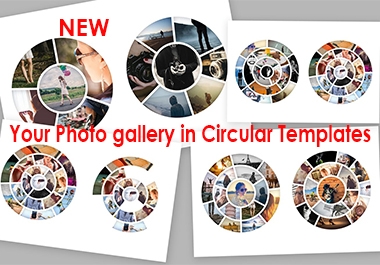 Circular Photo Template for Photoshop