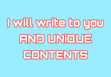 I will be writing +700 a word for To improve To improve the level and the seo Your