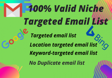 I will Collect 5000 Niche Targeted Email list for your Business.