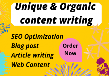 I will do 1200 words content writing for your website and blog post