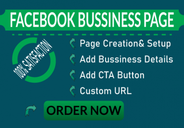 I will create a unique Facebook business page for you.