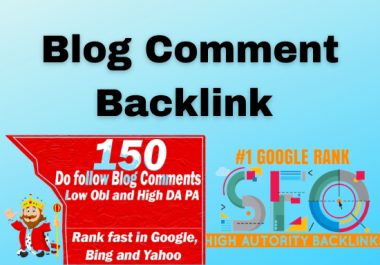 I will do 70 link building unique domain & SEO blog comment backlink