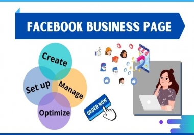 I will do facebook page creation and page setup for your business