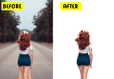 I will remove background from images.