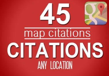 I will create 45,  250 map citations for google local page and website business listing