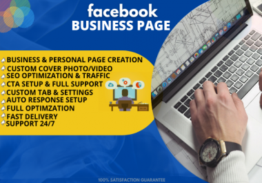 I will create SEO based organic growth of your Facebook business page