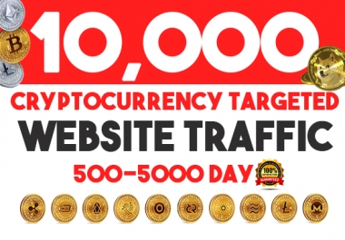 Cryptocurrency niche targeted traffic real organic