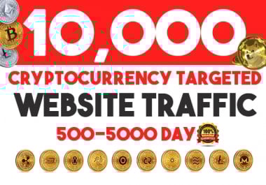 Cryptocurrency niche targeted traffic real organic