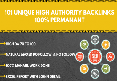 I will manually create 101 high authority profile backlinks