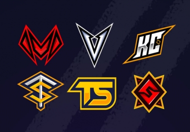 I will design cool logo initials for esport,  twitch,  youtube in 48 hours
