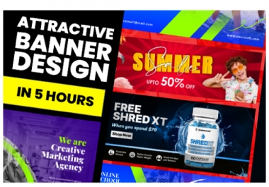 I will design creative web banners,  social media banner and post