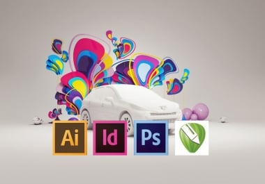 I will do any photoshop,  illustrator,  indesign and coreldraw job