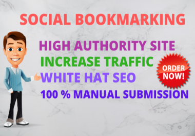 I will do 30 social bookmarking to create dofollow SEO backlinks for google top ranking