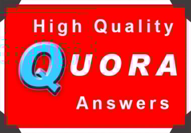 I will provide 5 High Quality Quora answers and URL