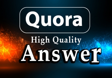 Get 10 quora attractive answer to promote your site