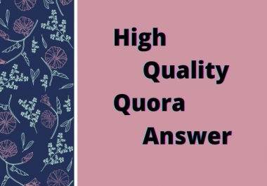 Provide 5 prime quality of Quora Answers with keyword & universal resource locator