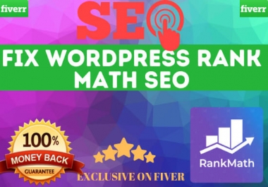 I will fix wordpress on page SEO and technical with rank math,  yoast to rank 24h