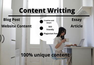 I will write 1200 words genuine SEO friendly article writing,  blog post and website content