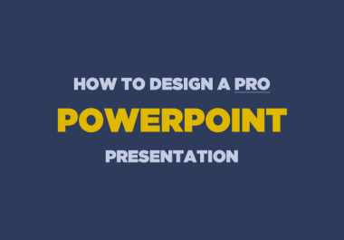 I will create professional powerpoint presentation design