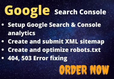 Google search console setup google index website