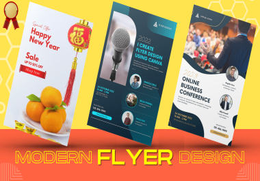 I Will design attractive flyer poster for your business in 24 hrs