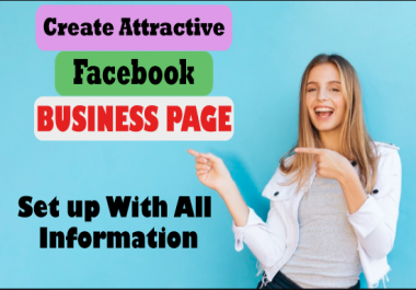 I will Create impressive Facebook business page