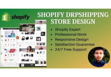 I will create shopify dropshipping store or shopify website