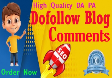 Build High Quality 70 dofollow blog comments to improve your website ranking