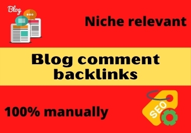 I will do niche relevant manual blog comment backlinks