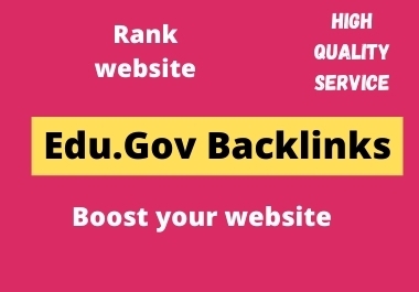 will create 15 edu gov profile backlinks