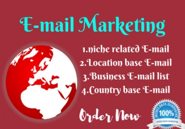 I will provide niche targeted email list in any country