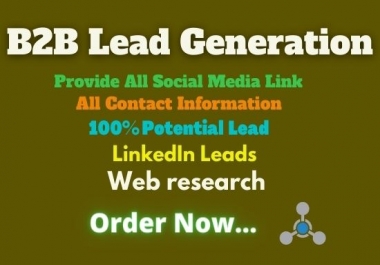 I will provide potential B2B Lead Generation and Email Listing